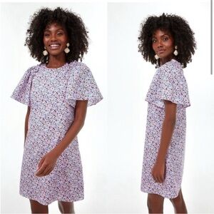 TUCKERNUCK Hyacinth House Viola Floral Dress XL Extra Large Pink Shift Ruffle